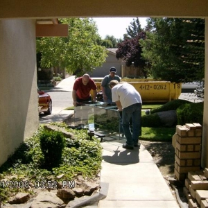 Moving tank inside