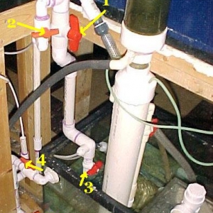 Water change valves