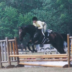 Glenn and I at a horse show