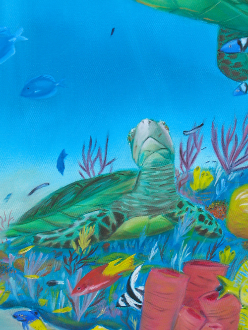 Turtle Painting Detail - Final