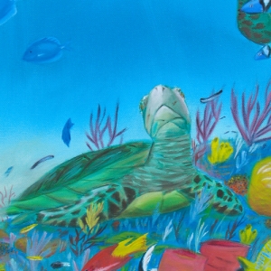 Turtle Painting Detail - Final